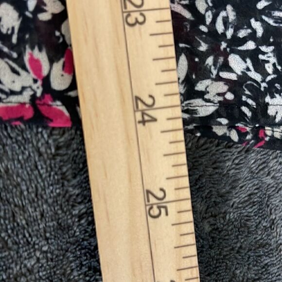 Rebecca Minkoff Top Womens size XS chiffon Blouse Floral Billie Boho preppy - Picture 9 of 14